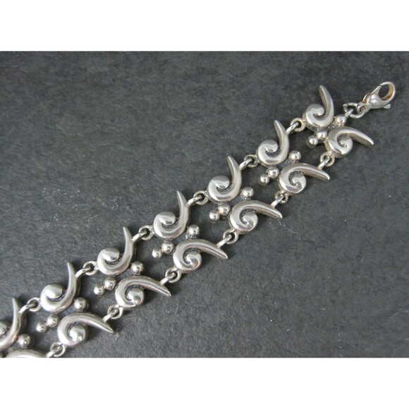 Mark Wasserman Samara Bracelet Sterling Silver 7 Inches Vintage - Picture 5 of 9